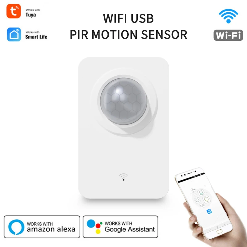 Sensor de Movimento sem Fio Tuya Detector Infravermelho Inteligente Casa Segurança Assaltante Alarme Sensor Vida App Controle Remoto wi fi Pir 2 Cheap Sensor e detector