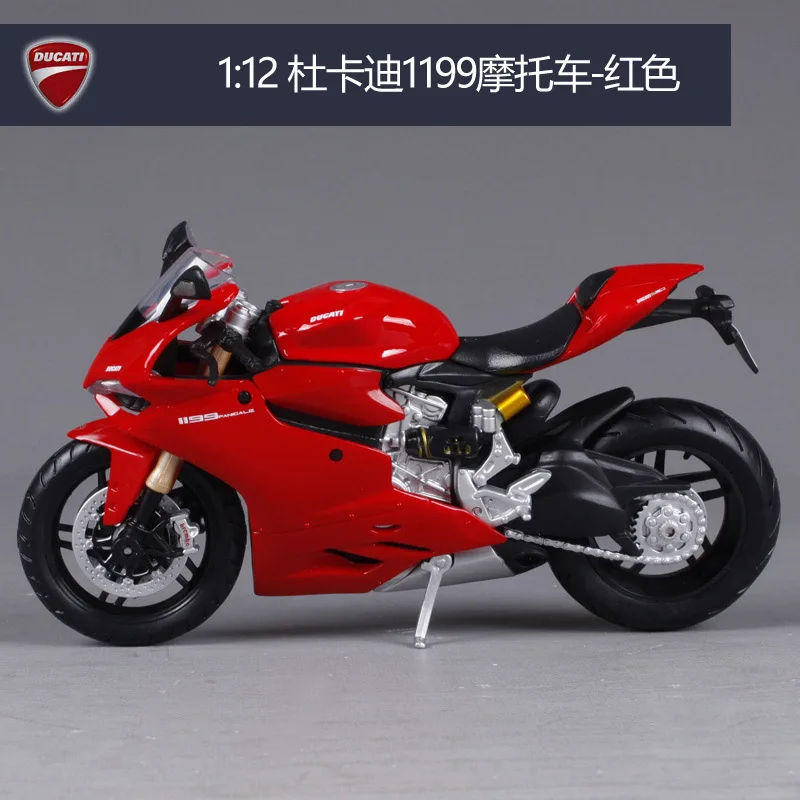 Maisto 1:12 Ducati 1199 Panigale мотоцикл металлическая модель игрушки для детей подарок на день рождения Коллекция игрушек