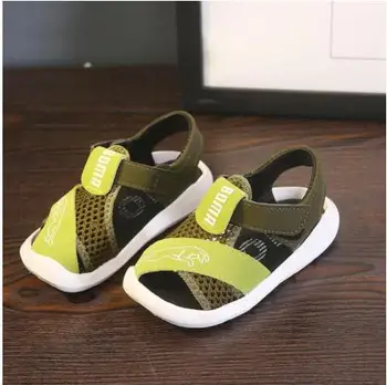 

Newest summer kids sandals brand open toe toddler boys sandals orthopedic sport pu leather baby boys sandals shoe