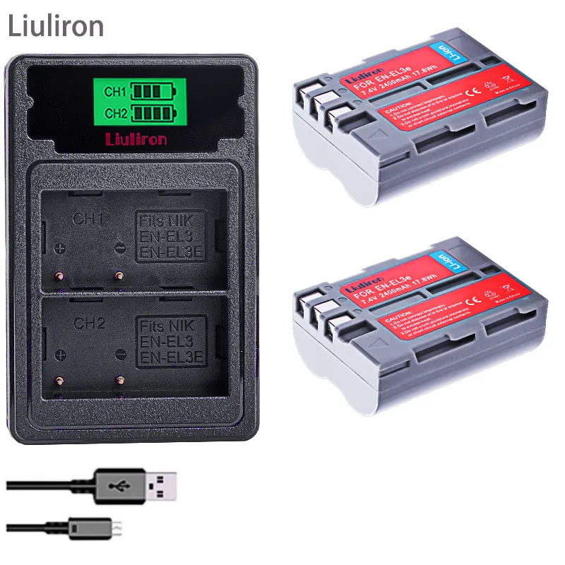 EN-EL3E EN EL3e ENEL3e EL3 EN EL 3E Battery pack For Nikon D300S D300 D100 D200 D700 D70S D70 D80s D80 D90 D50 camera