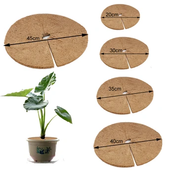 

20cm Garden Coconut Fiber Mat Creative Flower Pot Planter Cushion Mulch Ring Tree Protection Mat Tree Weed Control Pads