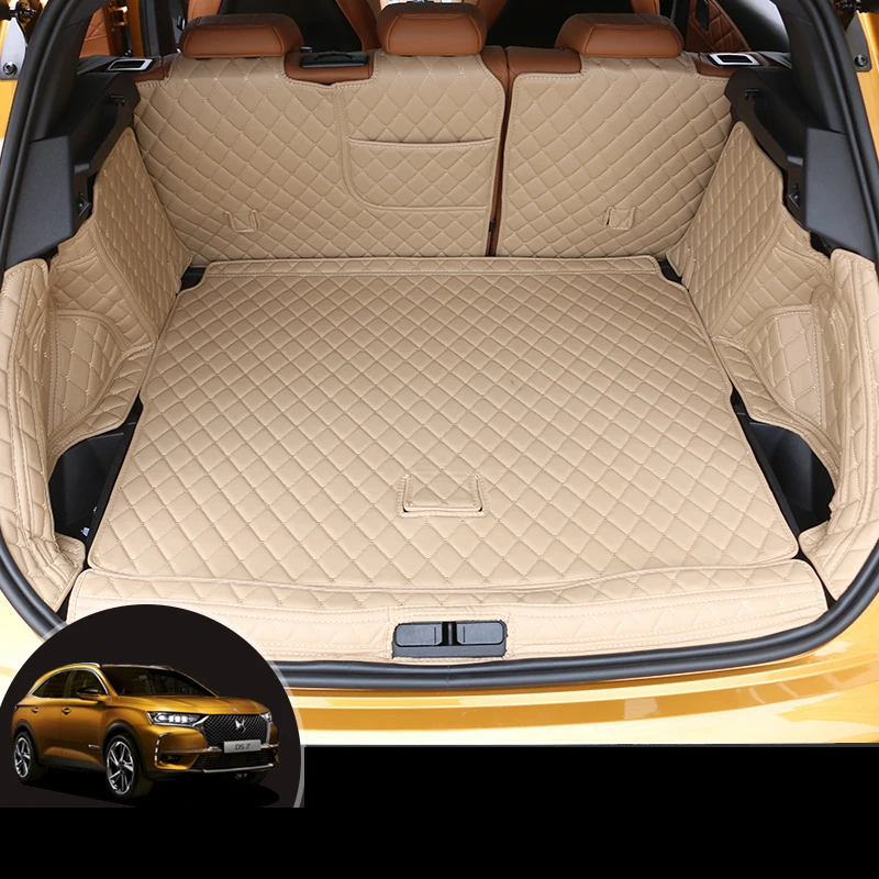 2017 leather car trunk mat cargo liner for citroen ds7 2018 2019 2020 ...