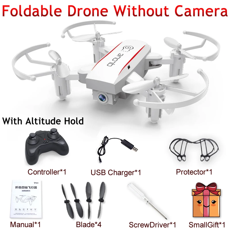1601W No Camera S9 S9W S9HW Складная RC Мини Drone Карманный Дрон Micro Drone вертолет с HD Камера высота Удержание Wi-Fi FPV FSWB - Цвет: 1601W No Camera