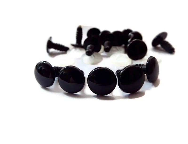 Safety Eyes Black Color Fit for Crochet /Stuffed /Amigurumi Doll Come With Washers 4.5mm/5mm/6mm/7mm/8mm/9mm/10mm/12mm/15mm/18mm Safety Eyes Black Color Fit for Crochet /Stuffed /Amigurumi Doll Come With Washers 4.5mm/5mm/6mm/7mm/8mm/9mm/10mm/12mm/15mm/18mm
