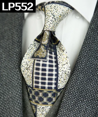 Ручная печать, мужские галстуки, галстук, узор Пейсли, геометрический, шелк, с принтом, классический,, уникальный костюм, подарок для мужчин - Цвет: LP552