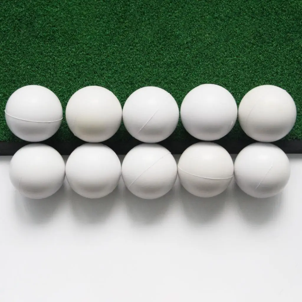 10pcs Lightweight PU Soft Golf Balls Golf Training Balls Golfer Equipment Accessories for Indoor Approach Shot Swing Practice