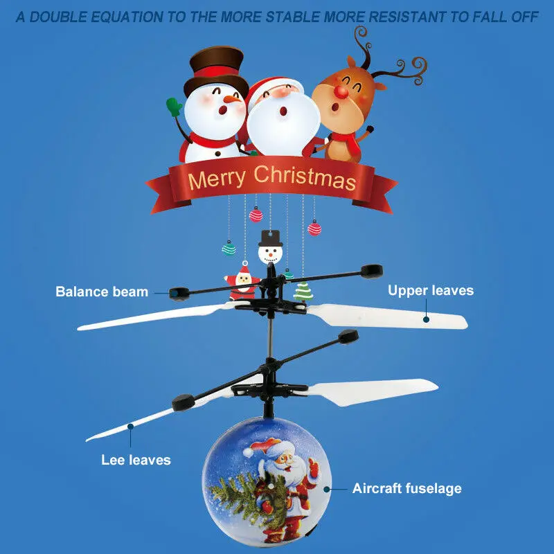 Christmas Mini Drone Induction Aircraft Music Santa Claus Aircraft Flying Toys RC Helicopter Xmas Gift Drone Toys For Children Christmas Mini Drone Induction Aircraft Music Santa Claus Aircraft Flying Toys RC Helicopter Xmas Gift Drone Toys For Children