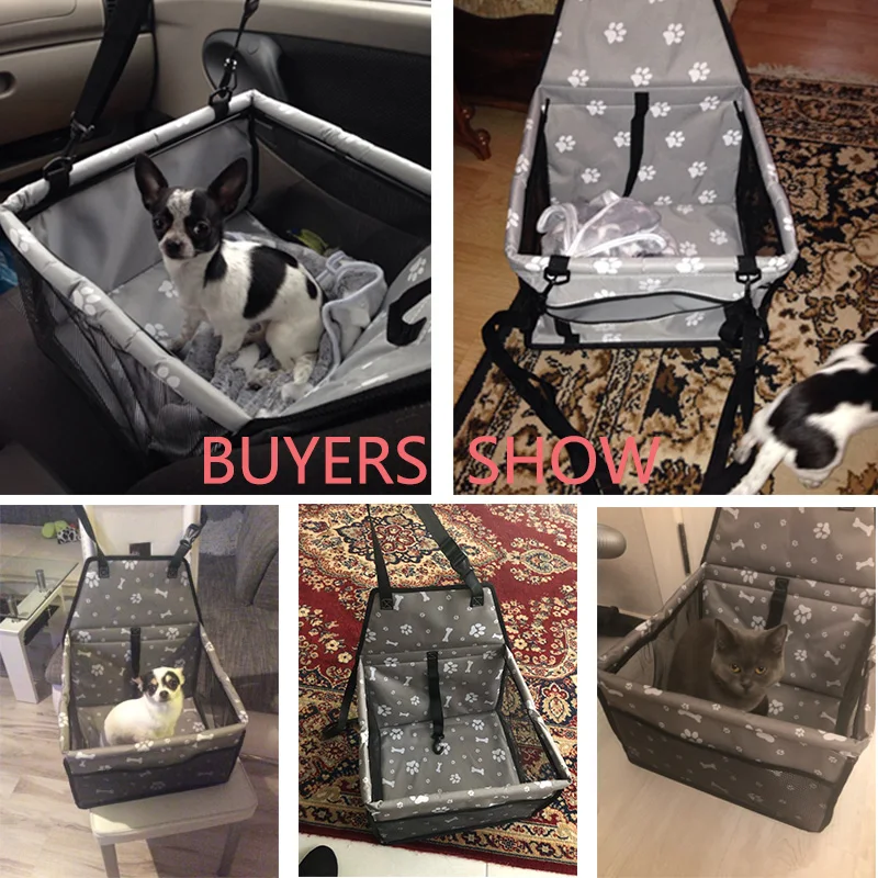 Водонепроницаемая сумка-переноска для собак из Оксфорда, корзина для автомобильных сидений, безопасная сумка для путешествий, Сетчатая Сумка для сиденья для собак, корзина для кошек, складные Висячие Сумки