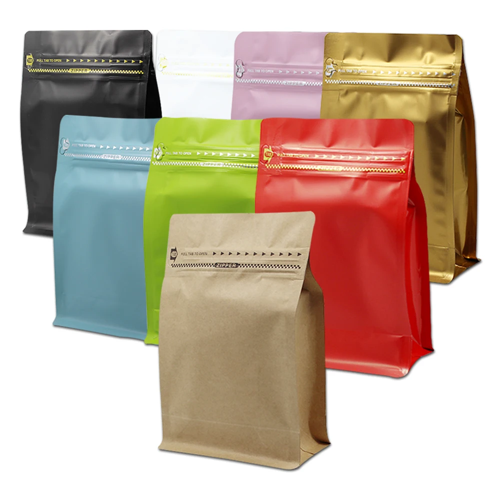 

13.5*26.5*7cm Stand Up Opened Top Heat Seal Mylar Foil Package Bag Colorful Doypack Zipper Pouches for Coffee Tea Suagr Package