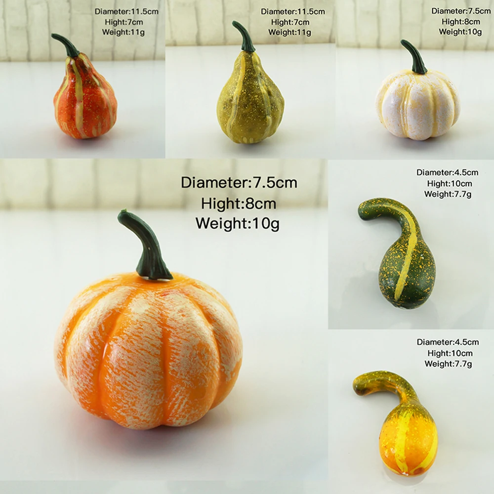 Halloween Artificial Small Foam Pumpkins Simulation Props Home Party Decor Aritificial Pumpkin
