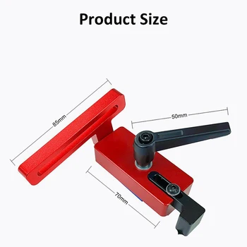 

New 45 Type Aluminum alloy T-tracks Woodworking Tool Miter Track Stop Chute Stopper for Woodworking Workbench