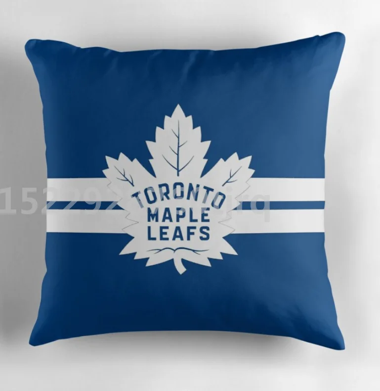 Pro Ice Hockey League Team Variety Logo Cotton Cushion Design Pillow Case Cotton Made Pillow Case 45X45cm,55X55cm(Two side - Цвет: photo color