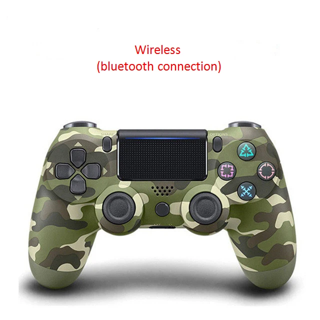 Green camouflage Bluetooth геймпад для Playstation sony PS4 беспроводной контроллер Джойстик контроллер для DualShock Вибрационный джойстик для ПК - Цвет: Green camouflage