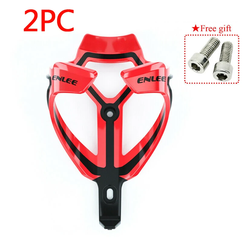 Red 2PC ENLEE 30 г держатель для бутылки воды для горного велосипеда легкая клетка для бутылки высокоэластичная ПЭТ+ стекловолокно MTB Аксессуары - Цвет: Red 2PC