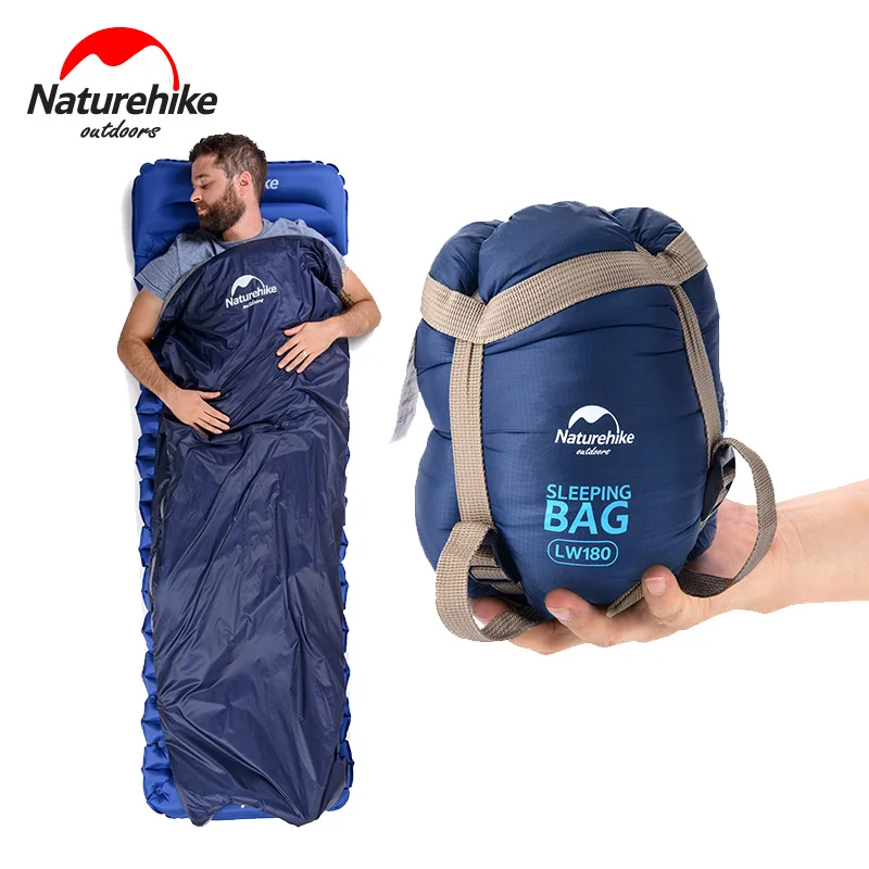 Naturehike спальный мешок 2 человек конверт Тип сплайсинга Портативный Открытый Сверхлегкий весна осень Кемпинг Туризм