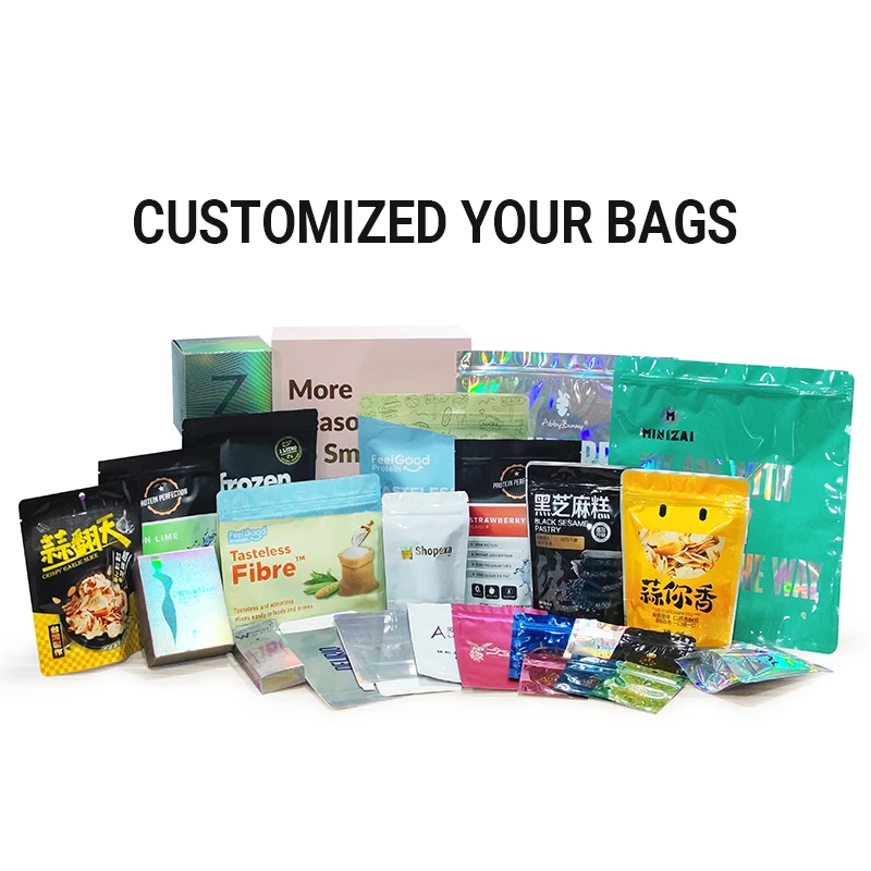 Customized Your Design Packaging Bag With Logo Printed Pouches Special