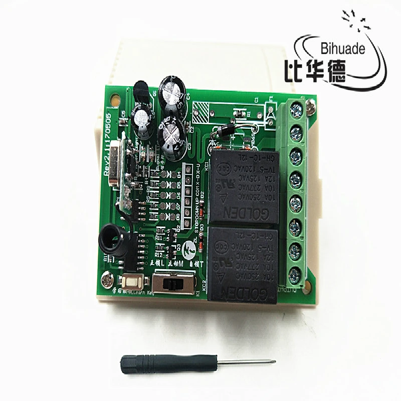 

12V 2CH Relay Receiver Module and RF 433Mhz 1PCS 433Mhz Universal Wireless Remote Control Switch AC