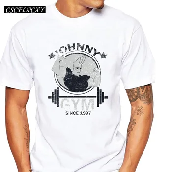 

New Arrival Men's God's/Johnny Funny Design T-shirt Exercise Muscle Printed Male Cool Tops Fashion Hipster Customized Tee