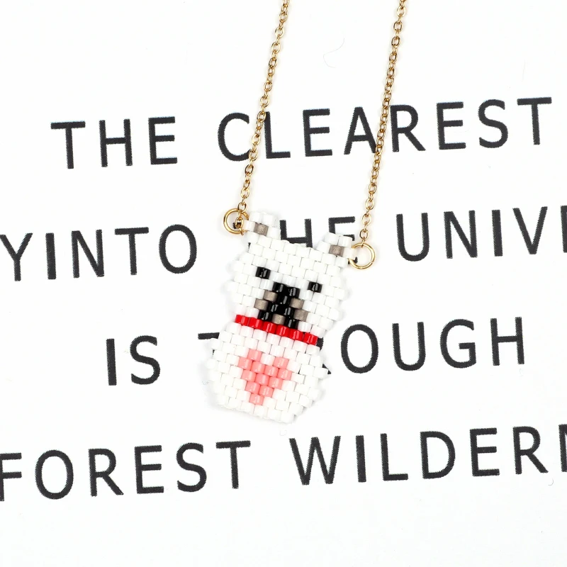 

FAIRYWOO white A bear full of love Necklace