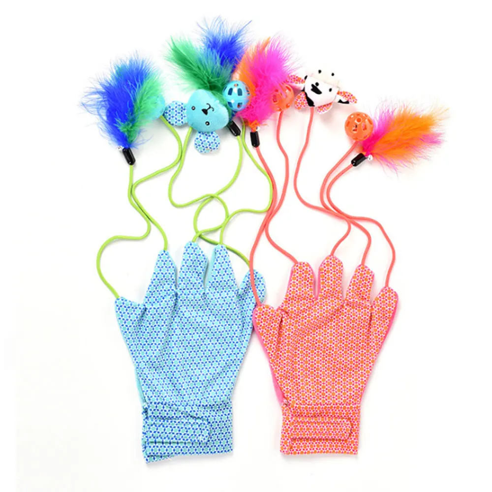 NEW Pet Toy Interactive for Dog Cat Fun Playing Cats Teaser Glove with
