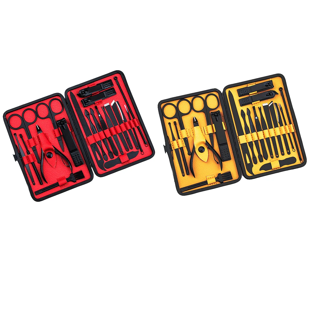 20 шт. ножницы для ногтей из нержавеющей стали щипцы для удаления угрей иглы машинки красота, педикюр набор инструментов