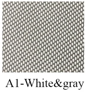 A1 White and gray EWAY CASA рулонные солнцезащитные шторы с направляемой направляющей для улицы 5% открытость роликовые шторы водонепроницаемые роликовые шторы NO_RB_OR - Цвет: A1 White and gray