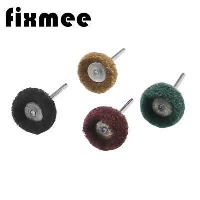 Fixmee80 шт/набор мини щетка для чистки абразивных колес нейлоновое волокно шлифовальная Шлифовальная головка Полировочный диск " 25 мм набор
