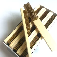 Деревянная ручка ремесла проволочная щетка из железа из нержавеющей стали удаления ржавчины для чистки и полировки щетка из медной проволоки промышленная для тонкой Копп