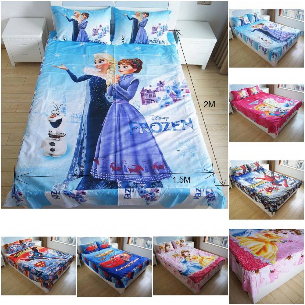 US $5.5 5% OFFNew Frozen Esla Anna Bella Putri Set Tempat Tidur Spiderman Kusut Seprai Lembaran Datar dengan Ruffles Sarung Bantal untuk Anak Laki US $5.5 5% OFFNew Frozen Esla Anna Bella Putri Set Tempat Tidur Spiderman Kusut Seprai Lembaran Datar dengan Ruffles Sarung Bantal untuk Anak Laki
