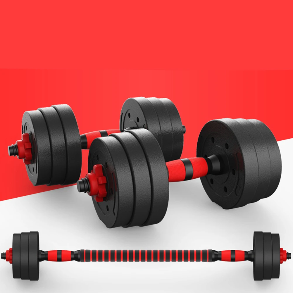 1 Pair 10KG Fitness Dumbbells Detachable Dumbbell Arm Muscle Trainer