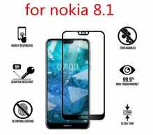 9D מזג זכוכית עבור Nokia 9 4.2 3.2 3 6 7 8 3.1 5.1 6.1 7.1 8.1 בתוספת מסך מגן עבור נוקיה 8.1 7 בתוספת מגן סרט(China)