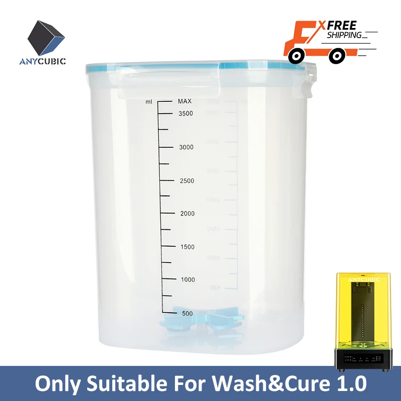 ANYCUBIC3dPrinterPartsCleaningbucket290210250mm405nmUVResin