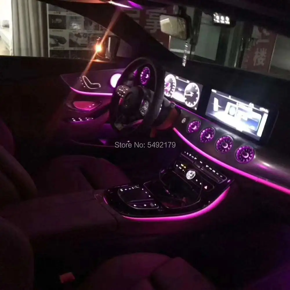 Turbo Air Vent Outlet With Ambient Light For Mercedes Benz E Class W213 808 809 18 64 Colors With Multi Colour Vents Aliexpress