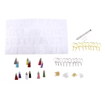 

Resin Casting Alphabet Mold,Letter Number Silicone Molds for Epoxy Resin Keychains,Cake Decoration,Soap,Chocolate Tools