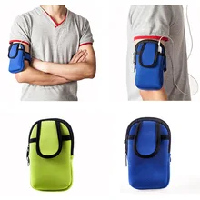 Для спорта на открытом воздухе, для ночного бега, на молнии, двойная сумка для мобильного телефона, дизайнерская, для мужчин и женщин, Портативная сумка, сумка для переноски