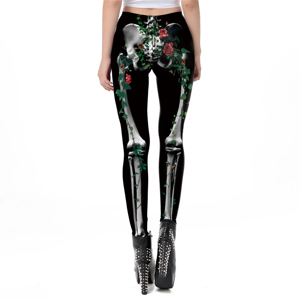 aybl leggings NADANBAO Autumn Slim Sexy Fitness Leggins 2022 Halloween Pumpkin Skeleton 3D Printed Leggings For Women Mid Waist Workout Legins thermal leggings