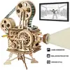 Robotime New DIY Model Building Kits Mechanical Model 3D Wooden Puzzle Film Projector Treasure Train Toys for Children LG/LK/AM ► Photo 2/6