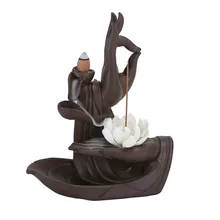 Керамика бергамот курильница для благовоний горелки татхагата Будда лотоса Ладан водопад кадило подставка для ароматических палочек домашний декор Будды