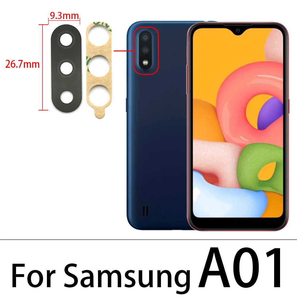 Camera Glass Lens 2Pcs For Samsung A01 A11 A21 A21S A31 A41 A51 A71 A12 A31S A42 A32 A52 A72 camera lens cover phone camera lens