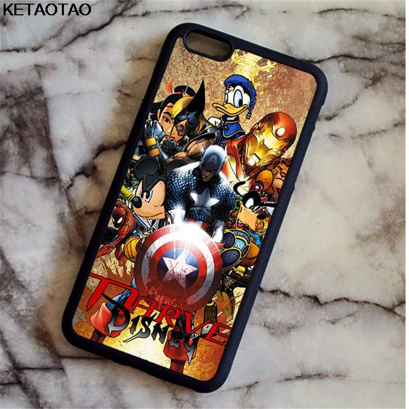 KETAOTAO Мстители Марвел и Джокер телефон чехол s для samsung S3 S4 S5 S6 S7 S8 S9 NOTE 4 5 7 8 Чехол Мягкий ТПУ резиновый силиконовый - Цвет: Серебристый