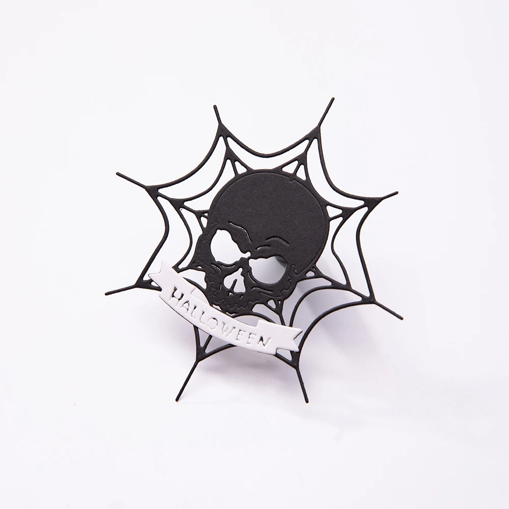 

9*9.2cm Halloween Skull DIY Metal Cutting Dies Stencils Decorative Embossing Paper Cards Making for Scrapbooking Photo Album