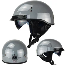  Open Face Helmet Motor Kask Flip Up Helmet Casque Moto Femme For Scooter Half Helmets Casque Roof Motorcycle Open Face Summer 