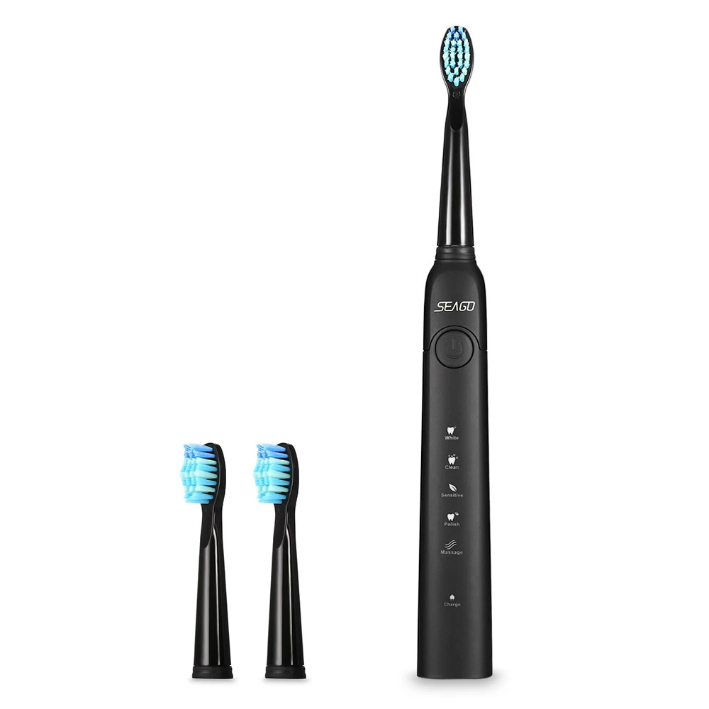 

Sonic Electric Toothbrush SG-507 Adult Timer Brush 5 Mode USB Charger Rechargeable Tooth Brushes Replacement Heads Set