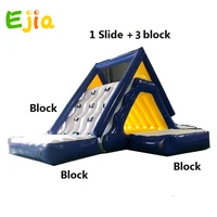Outdoor Inflatable Floating Air Pool Slide  Beach Swimming Pool Party water Bounce Slide For Kids Adult Lake Fun 2