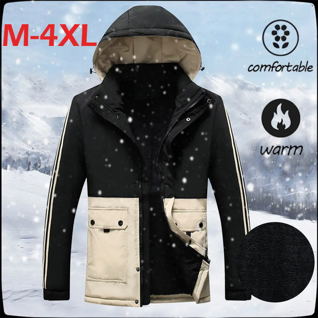 

Winter Warm Men Hiking Skiing Waterproof Jacket Outdoor Sport Hiking Windproof Softshell Jacket Men Hoodie Fleece Jacket Coat