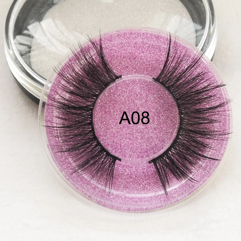 Christmas Wholesale 3D Mink Hair False Eyelashes Natural Wispy Fluffy Long Lashes Natural Eye Makeup Tools Faux Eye Lashes