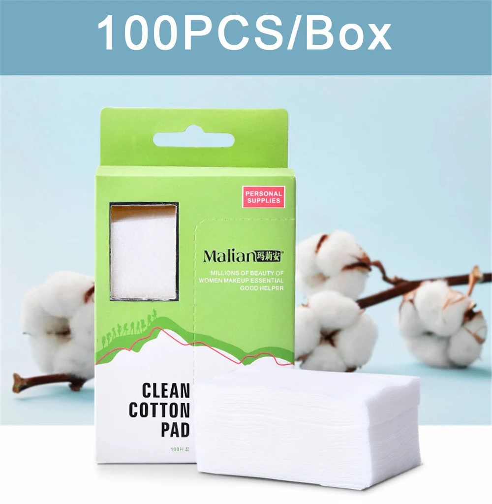 100500PCS Korean Facial Organic Cotton Pads Facial Cleaning Nail Polish Remover Cosmetic Tissue Makeup Cotton Skin Care Tools (7)