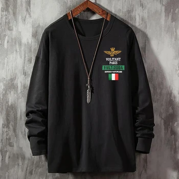 

winter men cheap T-shirt 5XL 8XL long sleeve autumn plus size big 7XL tshirts cotton Home mens Black round collar men's T-shirt