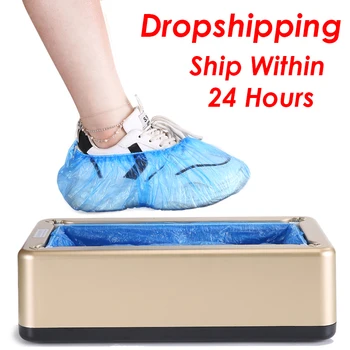 

Shoe Cover Dispenser Automatic Shoes Cover Machine Household Stepping Disposable Booties Maker Shoe Film Machine Smart Hand Free