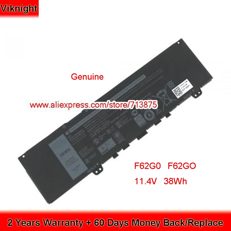 Genuine 11.4V 38Wh F62GO F62G0 Bateria para